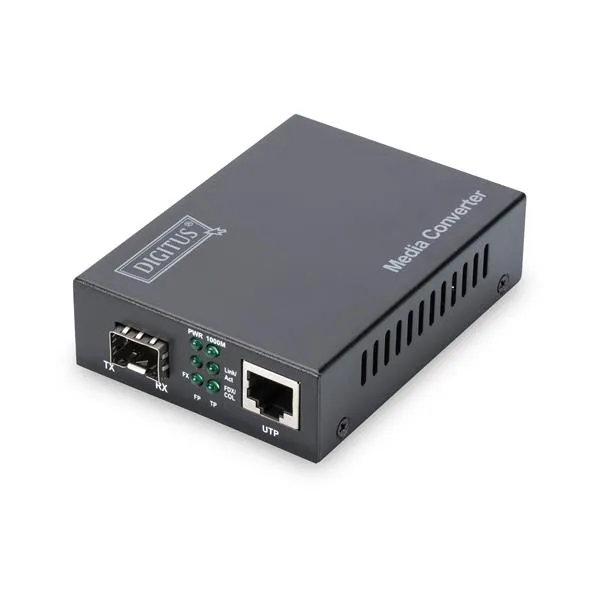 Digitus By Assmann Convertitore Di Media Sfp Da 10/100/1000 Base-T A Slot Aperto Incl. Psu Senza Modulo DN-82130