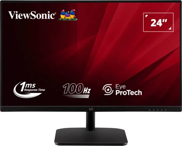 Mon 24Ips Fhd Vga Hdmi Black Frameless Dp Mm