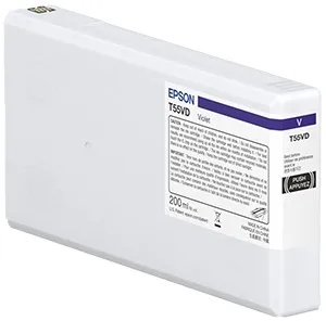 ORIGINALE Epson Cartuccia d'inchiostro Violetto C13T55WD00 T55WD 200ml