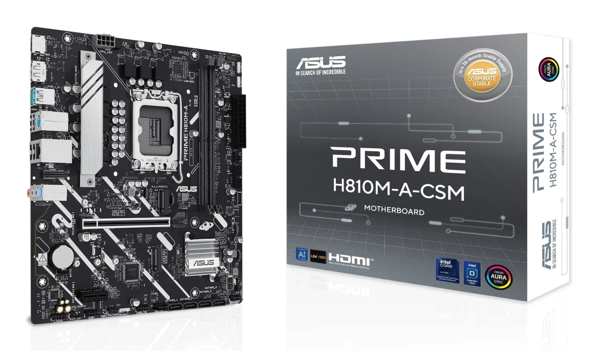 ASUS PRIME H810M-A-CSM Intel H810 LGA 1851 (Socket V1) micro ATX