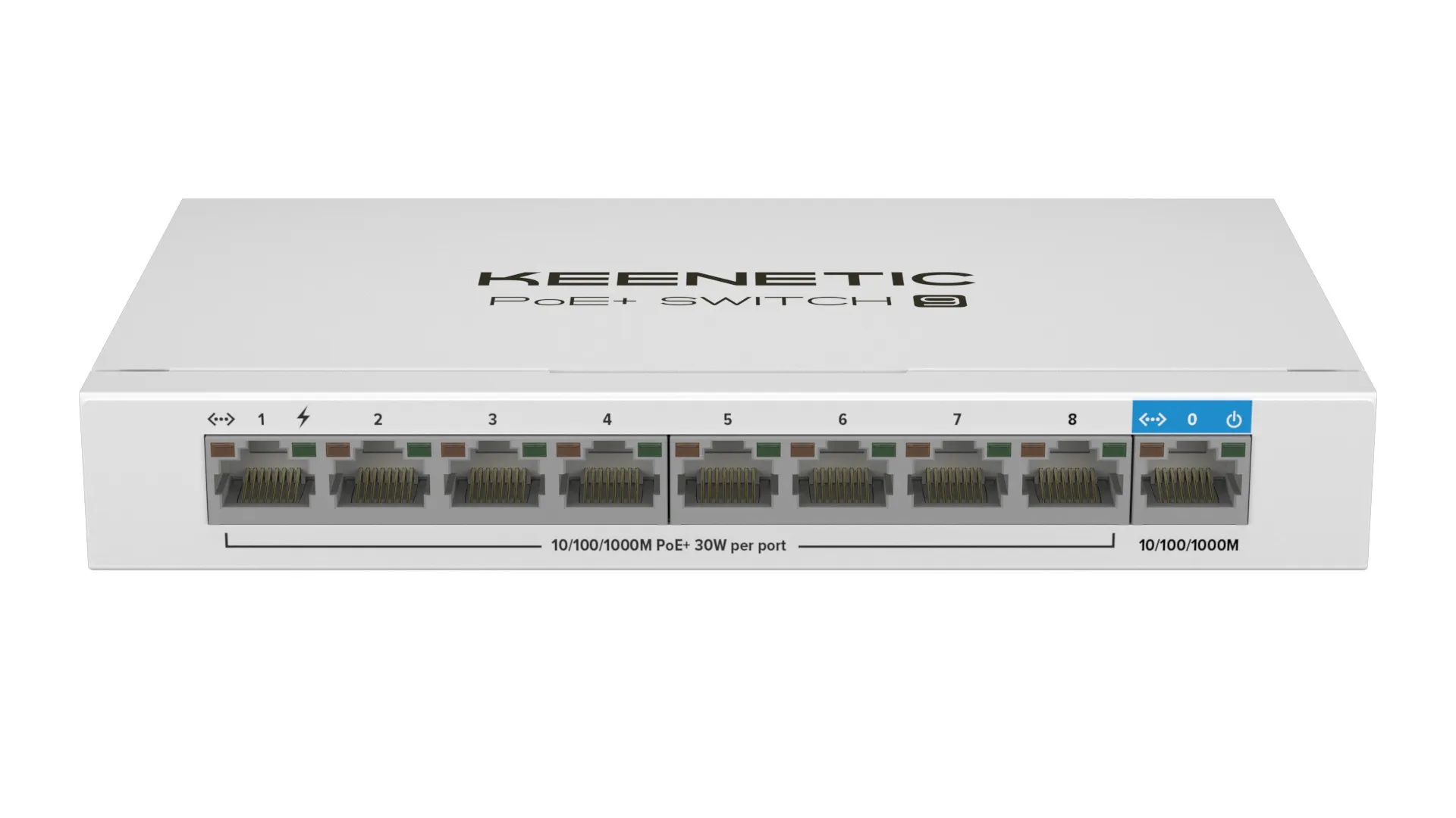 Keenetic Poe+ Switch 9 (Kn-4710) Switch 1 Porta 1Gbps + 8 Porte 1 Gbps Poe+ Potenza Massima Erogab