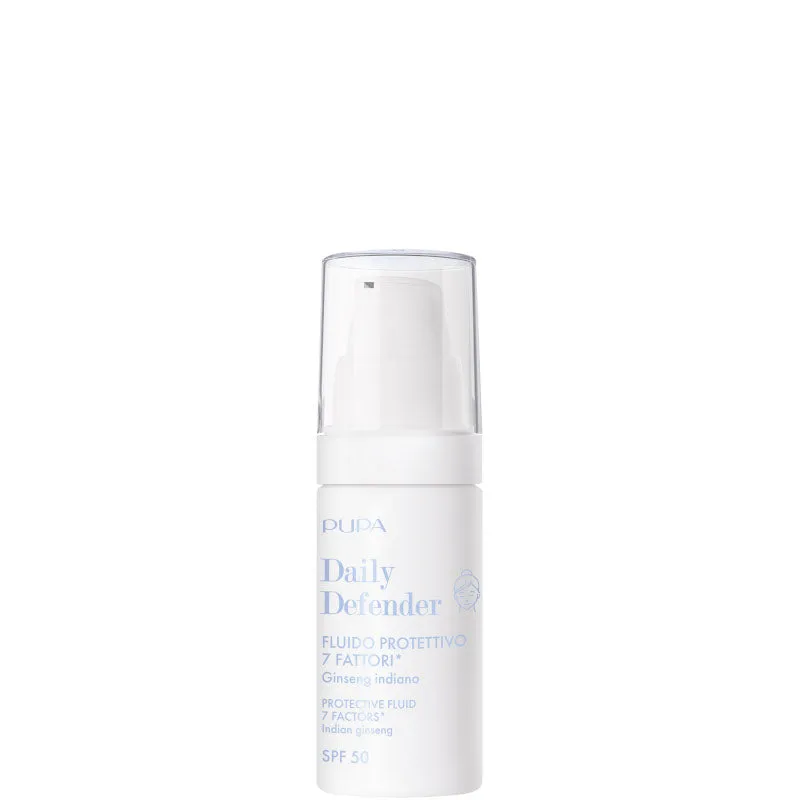 Pupa Daily Defender - Fluido Protettivo 7 Fattori SPF 50 - 30 ML - Trasparente