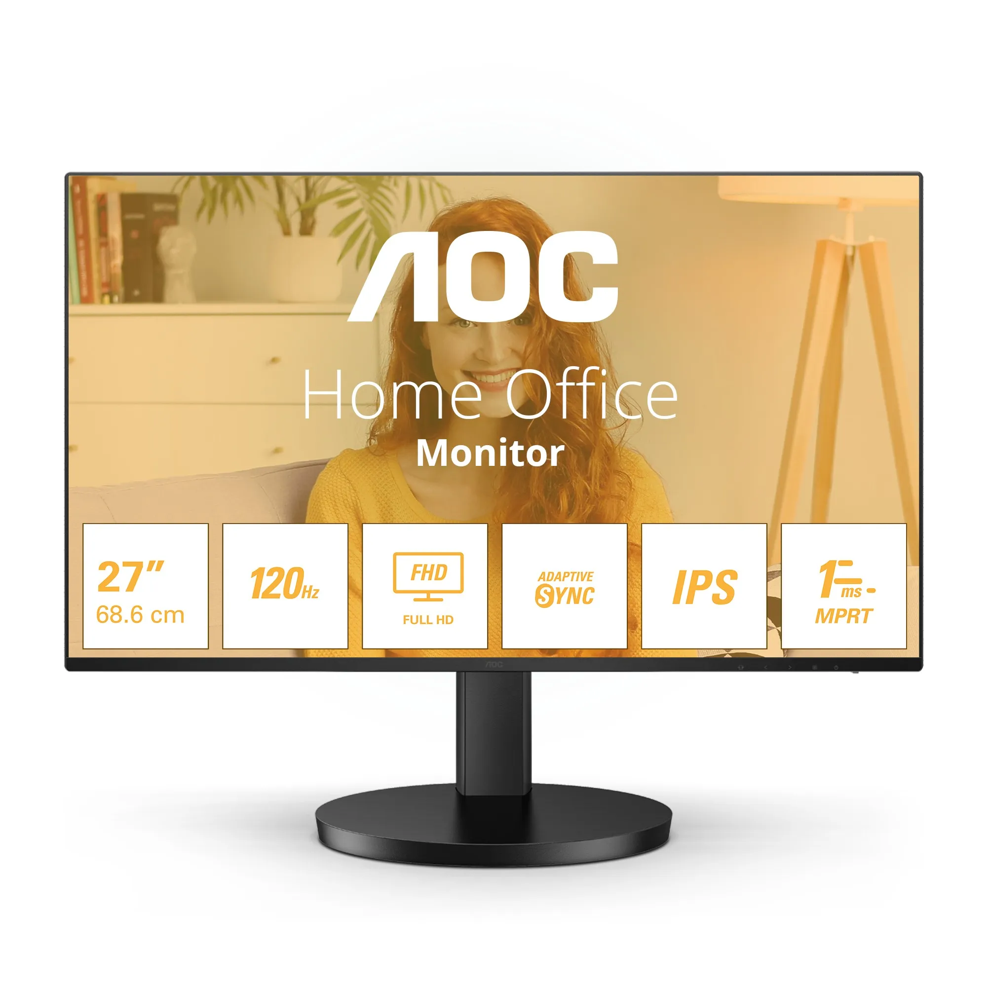 Aoc Monitor 27 Led Ips Fhd 16:9 4Ms 250 Cdm 100Hz Vga/Hdmi Multimediale
