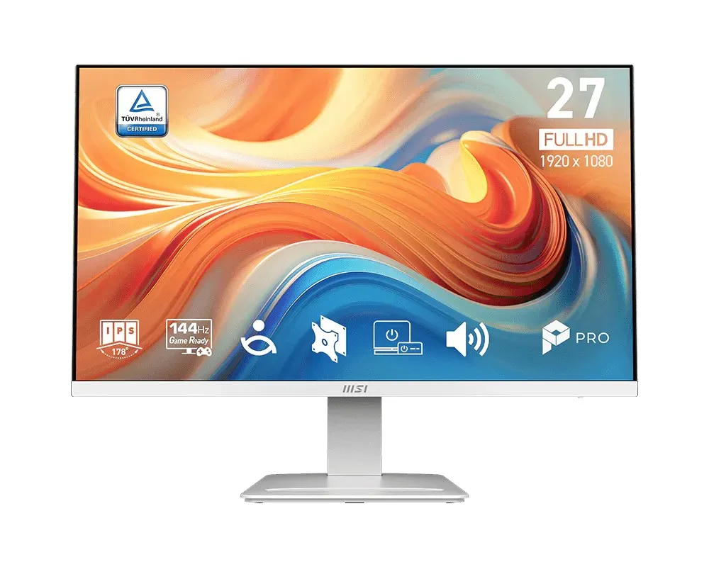 Msi Monitor 27 Led Ips Fhd 16:9 144Hz 1Ms Hdmi/Dp/Vga Multimediale Bianco