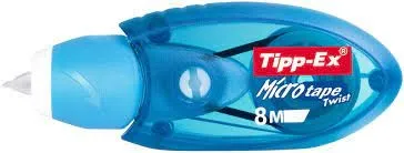 Tipp-Ex Micro Tape Twist Display 60 nastri di correzione 500 mm x 8 m - Testa rotante - Scrittura istantanea - 4 colori