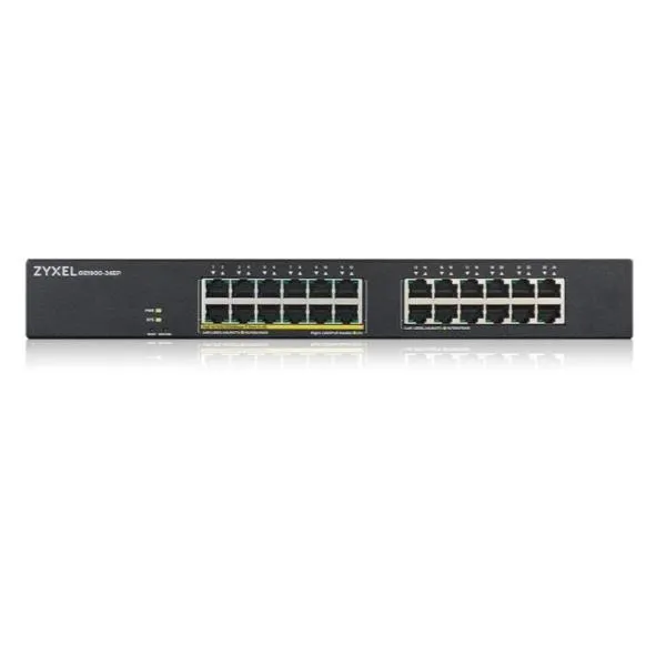 Zyxel GS-1900-24EP - Switch Web Managed 24 Porte Gigabit (12 POE Erogazione Fino A 130W) Supporto IPV6 Vlan Rack GS1900-24EP-EU0101F