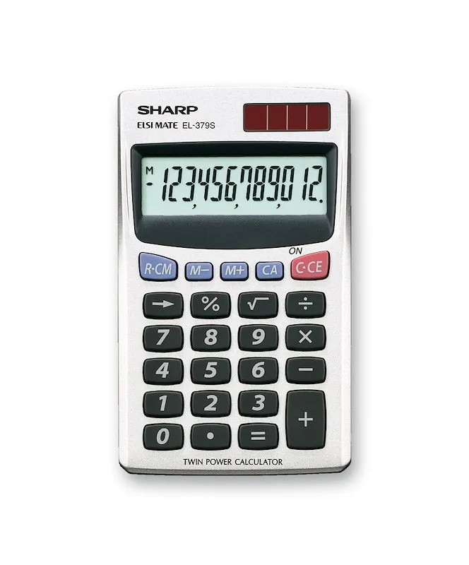 Sharp Calcolatrice Portatile El379sb