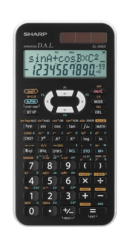 Sharp Calcolatrice Scientifica EL-506TS Nero