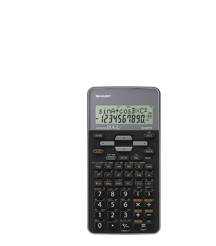 Sharp Calcolatrice Scientifica El 509 Tsbgy Nero / Grigio antracite