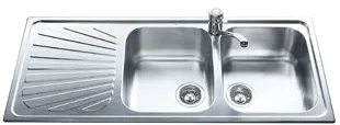 Smeg Lavello 2 Vasche SP116S Acciaio Inox Satinato