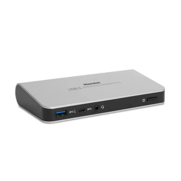 Hamlet Docking Station 500 Type-C 60W +hdmi +dp+usb Hub 4 Porte 3.0 + LAN +audio HDOCKS500C