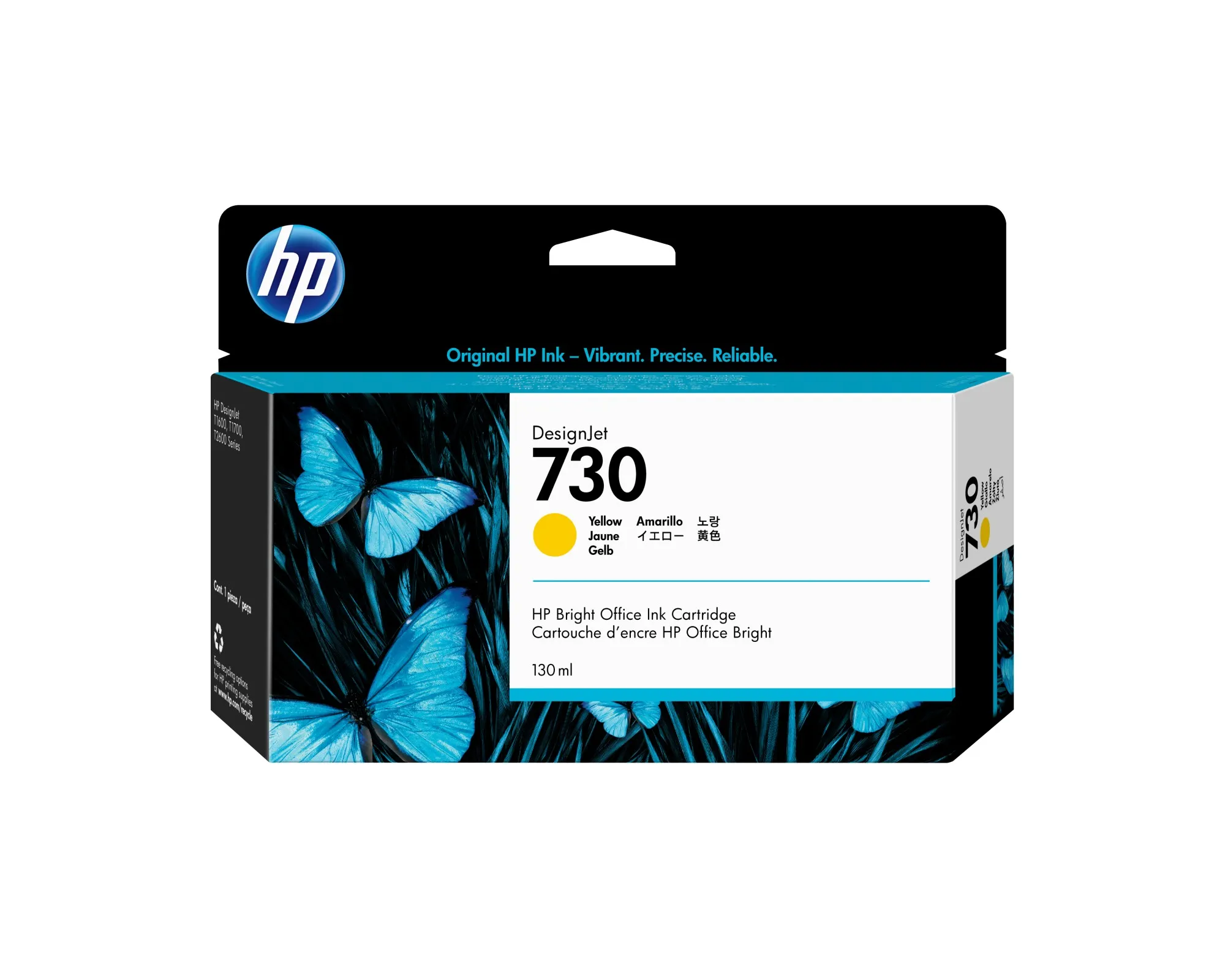 ORIGINALE HP Cartuccia d'inchiostro giallo P2V64A 730 130ml