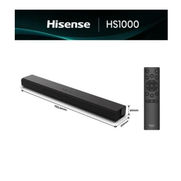 Hisense Soundbar HS1000 2.0 Dolby Bluetooth 120W HS1000