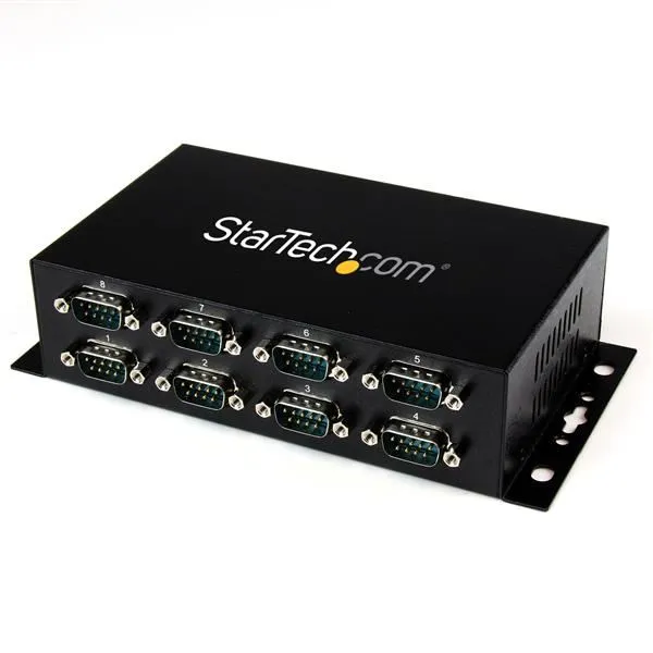 Startech Hub Adattatore USB A DB9 RS232 Seriale 8 Porte Guide Din Industriali E Montabile Parete (ICUSB2328I) ICUSB2328I