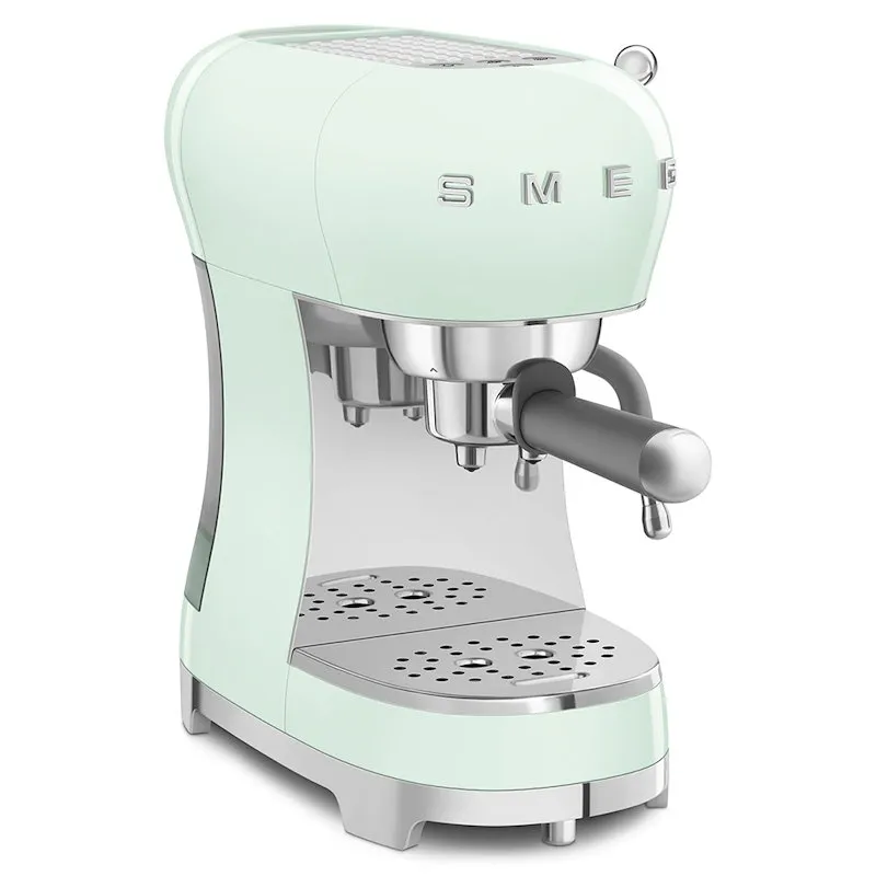 Smeg Macchina da Caffè Espresso Manuale 50's Style ECF02PGEU Verde Pastello lucido