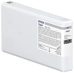ORIGINALE Epson Cartuccia d'inchiostro Grigio C13T55W700 T55W7 200ml