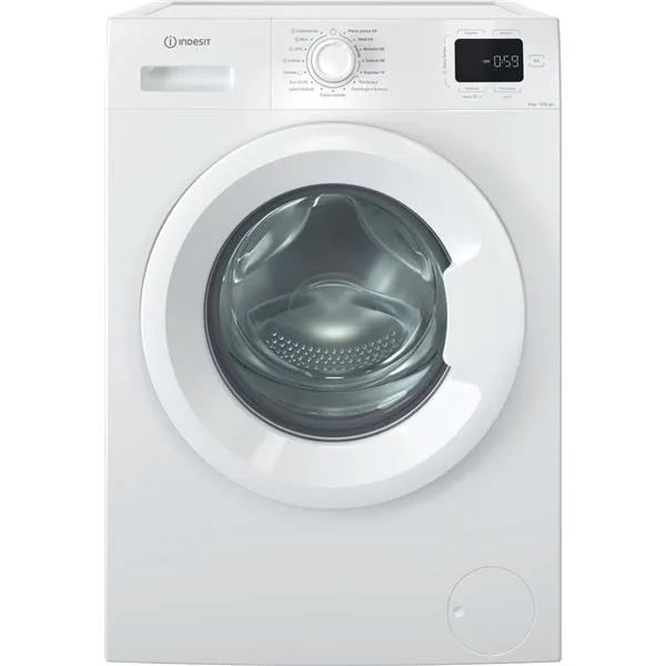 Indesit Front Loader Std Capacità 8KG Classe A Colore Bianco Motore Inverter Bpm 1200 Giri Display Digitale IM862MYTIMEIT