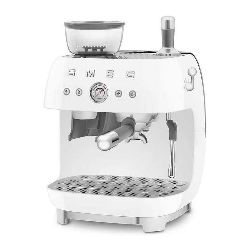 Smeg Macchina per Caffè con Macinacaffè Integrato Egf03wheu Bianco