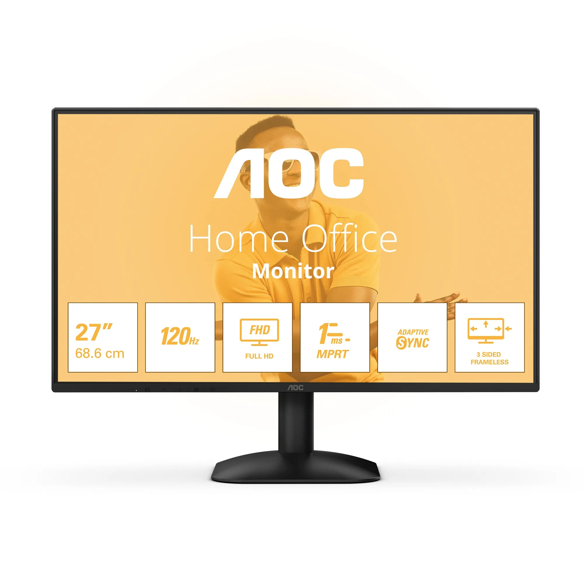 Aoc Monitor 27 Led Va 16:9 Fhd 4Ms 300 Cdm 120Hz Vga/Hdmi
