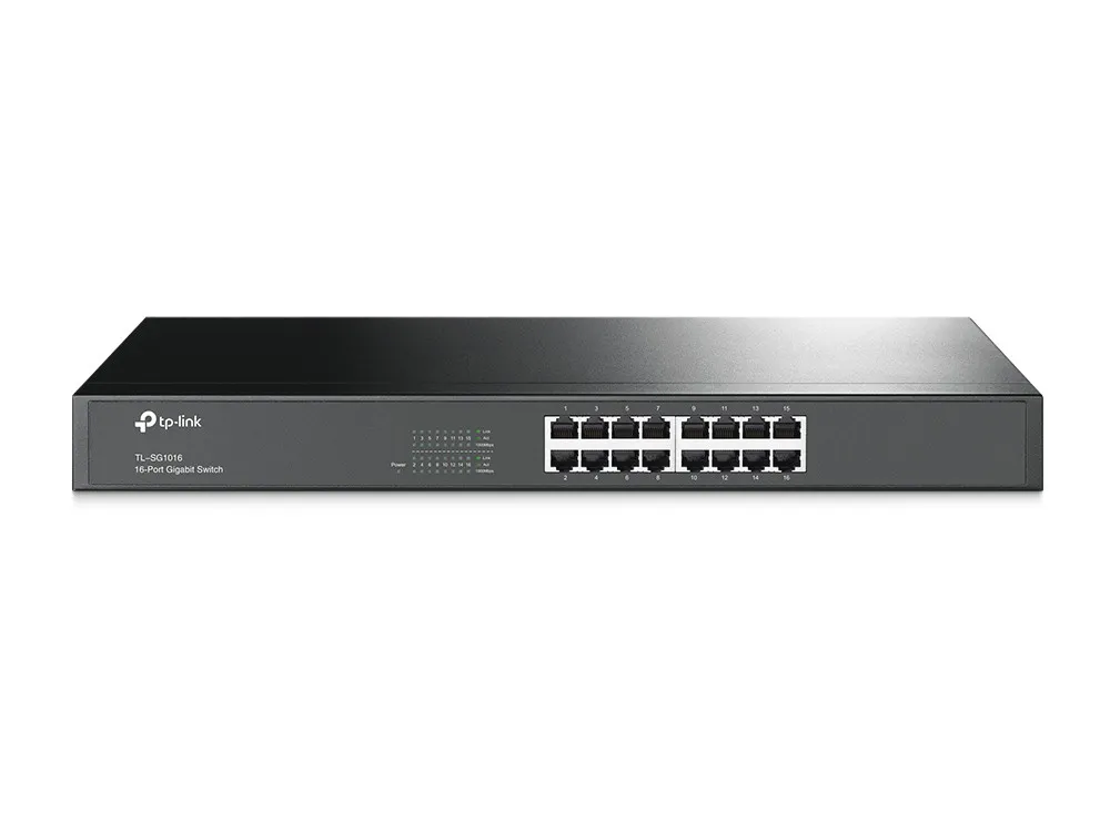 Switch 16P Gigabit Rack Mountable S Teel Case Tplink