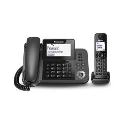 Panasonic Combo Fisso Cordless TGF320 Segreteria Black KX-TGF320EXM