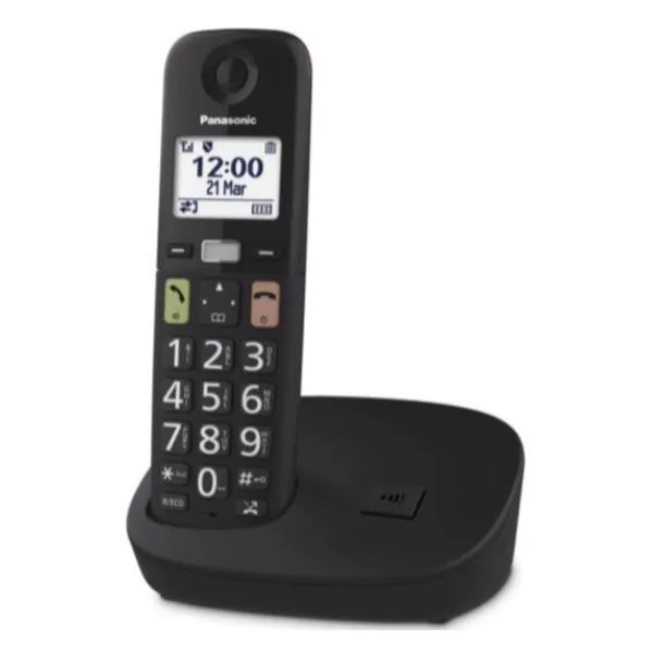 Panasonic Cordless TGU110 Tasti Grandi Black KX-TGU110EXB