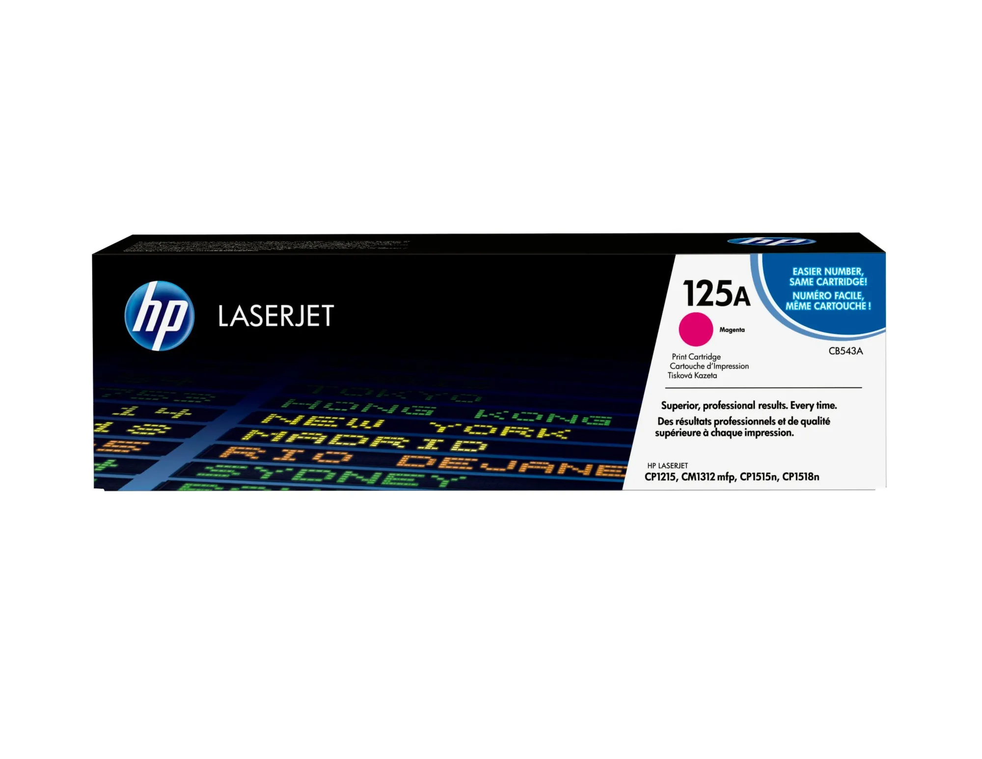 ORIGINALE HP toner magenta CB543A 125A 1400 pagine