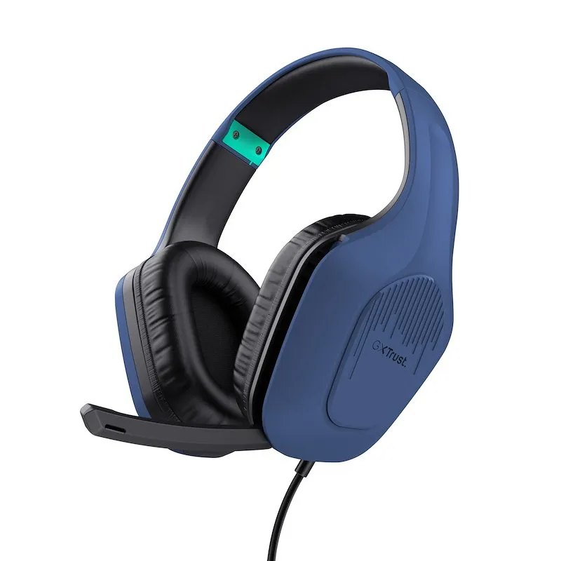 Trust Cuffie Gaming GXT415B ZIROX HEADSET 24991 Blue