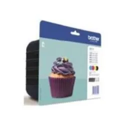 Brother Kit 4 Colori Per MFC-J4410DW/4510DW Blister ( Ogni Colore 600PG) DCPJ552DW LC123VALBP
