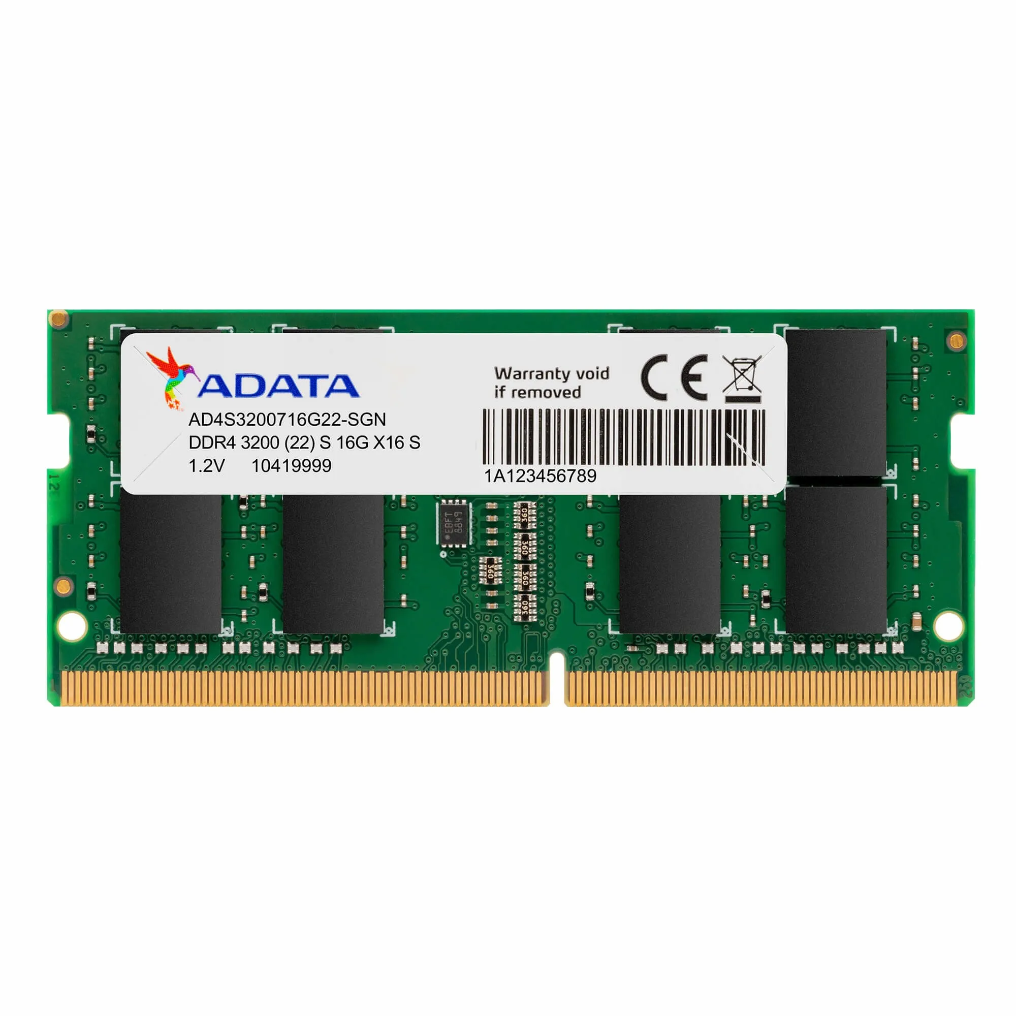 Adata Ram Sodimm Ddr4 8Gb (1X8Gb) 3200Mhz Cl22 12V