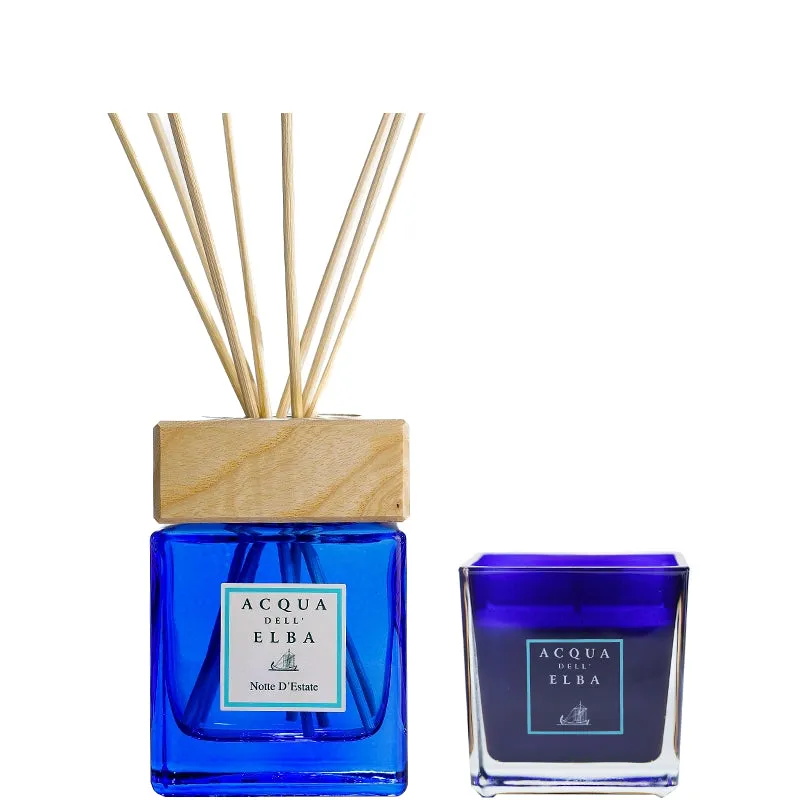 Acqua dell'Elba Acqua dell'Elba Profumatore D' Ambiente + Bacchette Notte d'Estate Confezione - 200 ML