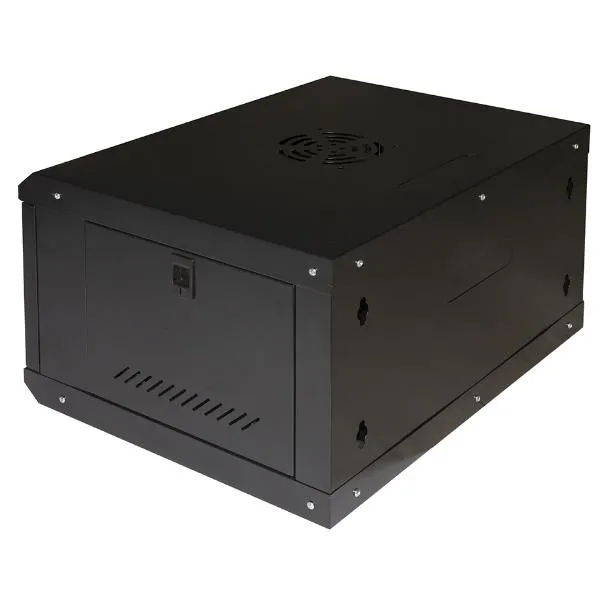 Prodotti Bulk Link - Armadio Rack 19 6U Serie Light Colore Nero Con Porta Vetro (axpxl) Mm 300X400X530 Ripiano Incluso LK1906UNL