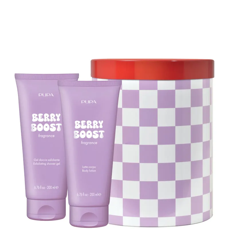 Pupa HAPPYBOX KIT 2 BERRY BOOST 200 ML Gel Esfoliante Corpo + 200 ML Latte Corpo - 200 ML Gel Esfoliante Corpo + 200 ML Latte Corpo