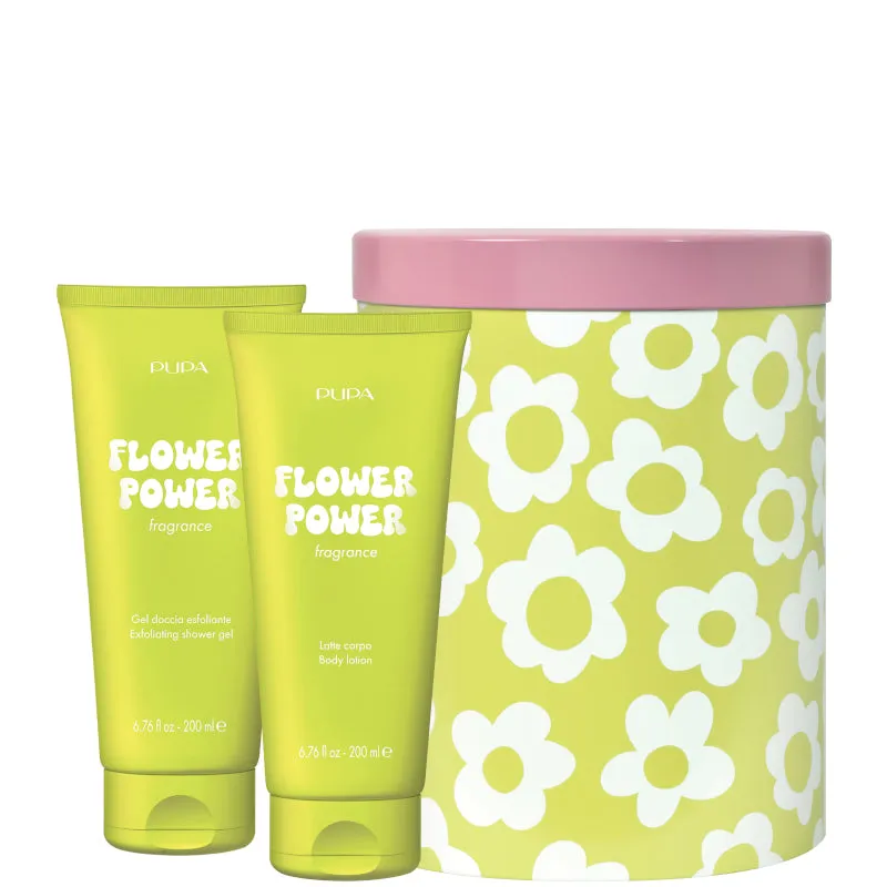 Pupa HAPPYBOX KIT 2 FLOWER POWER 200 ML Gel Esfoliante Corpo + 200 ML Latte Corpo - 200 ML Gel Esfoliante Corpo + 200 ML Latte Corpo