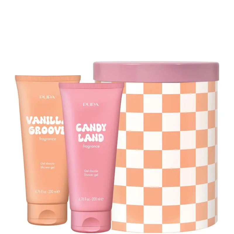 Pupa HAPPYBOX KIT 3 VANILLA GROOVE/CANDY LAND 200 ML X 2 Gel Doccia - 200 ML X 2 Gel Doccia
