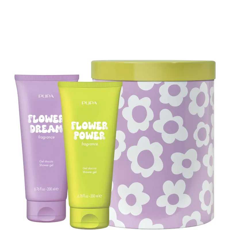 Pupa HAPPYBOX KIT 3 FLOWER DREAM/FLOWER POWER 200 ML X 2 Gel Doccia - 200 ML X 2 Gel Doccia