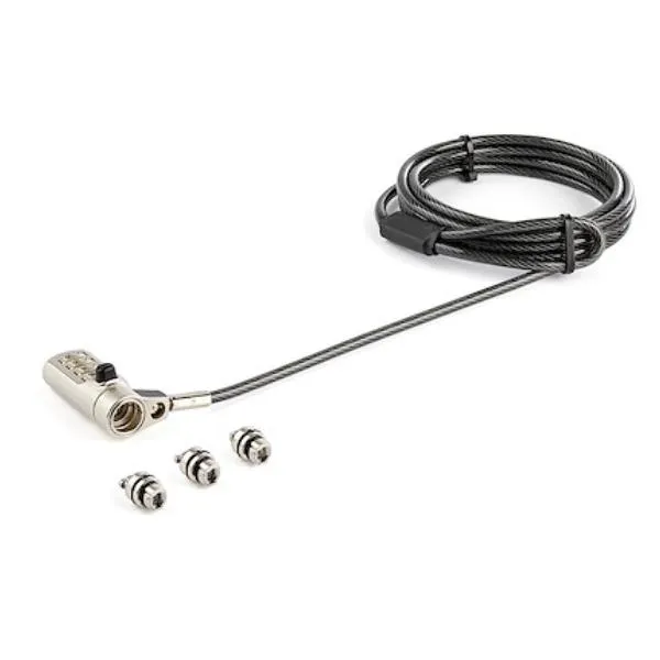 Startech Cavo Di Sicurezza Per Laptop In Acciaio Da 2 M K-Slot - Nano Slot Wedge Con Serratura A Combinazione LTULOCK4D