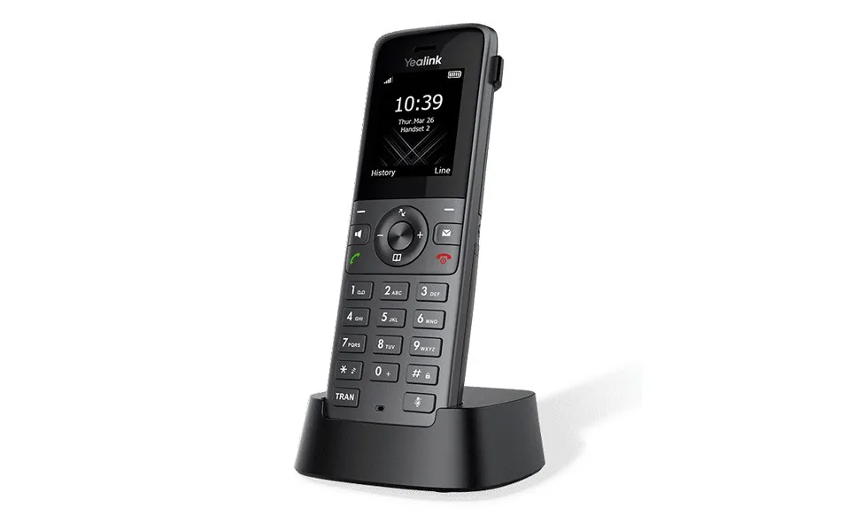 Yealink Telefono Cordless Dect Ip 10 Account Voip 20 Chiamate Display A Colori 35 Ore In Chiamate