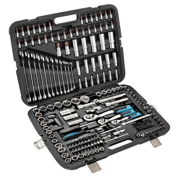 Set di attrezzi Cecotec ToolBox KRK 6200 - 216 pezzi - Accessori inclusi - Nero