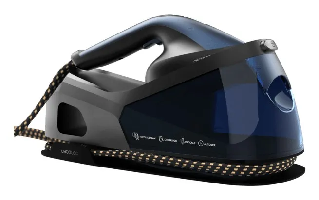 Cecotec A01_EU01_102084 ferro da stiro a caldaia 2400 W 12 L Piastra in Ceramica Nero Blu Grigio
