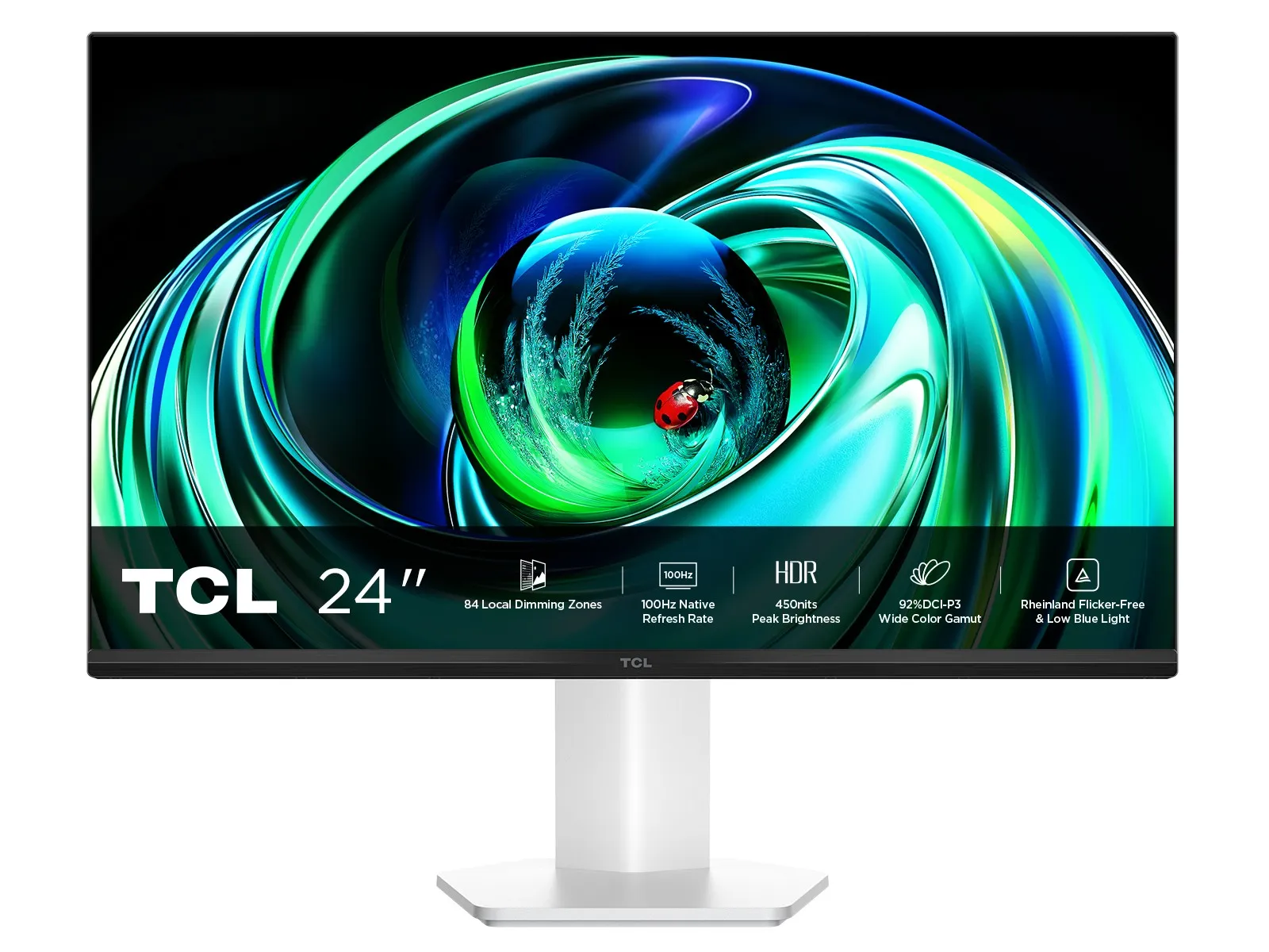 Tcl Monitor Gaming 238 Mled Va 16:9 Fhd 5Ms 100Hz 450 Cdm Miniled Direct-84 99 Srgb Vga/Hdmi Bianco