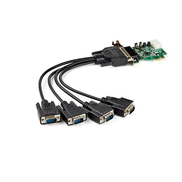 Startech Scheda Adattatore Seriale Pci Express RS232 A 4 Porte - 16950 Uart Basso Profilo -Windows E Linux (PEX4S953LP) PEX4S953LP