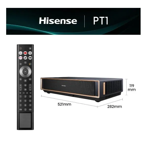 Hisense Laser TV PT1 80-150 4K UHD Triplo PT1