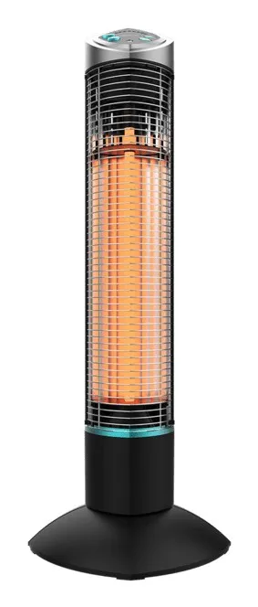 Cecotec ReadyWarm 1000 Power Tower Esterno Nero 1000 W Riscaldatore di ambienti elettrico alogeno