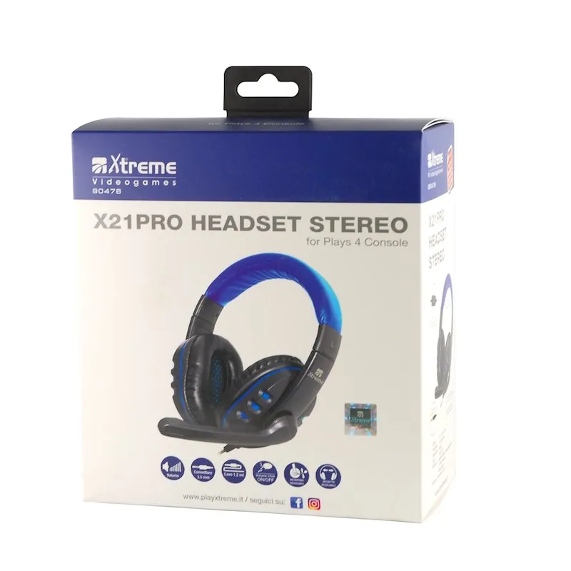 Xtreme Cuffie X21 PRO 90476 Nero/ Blu