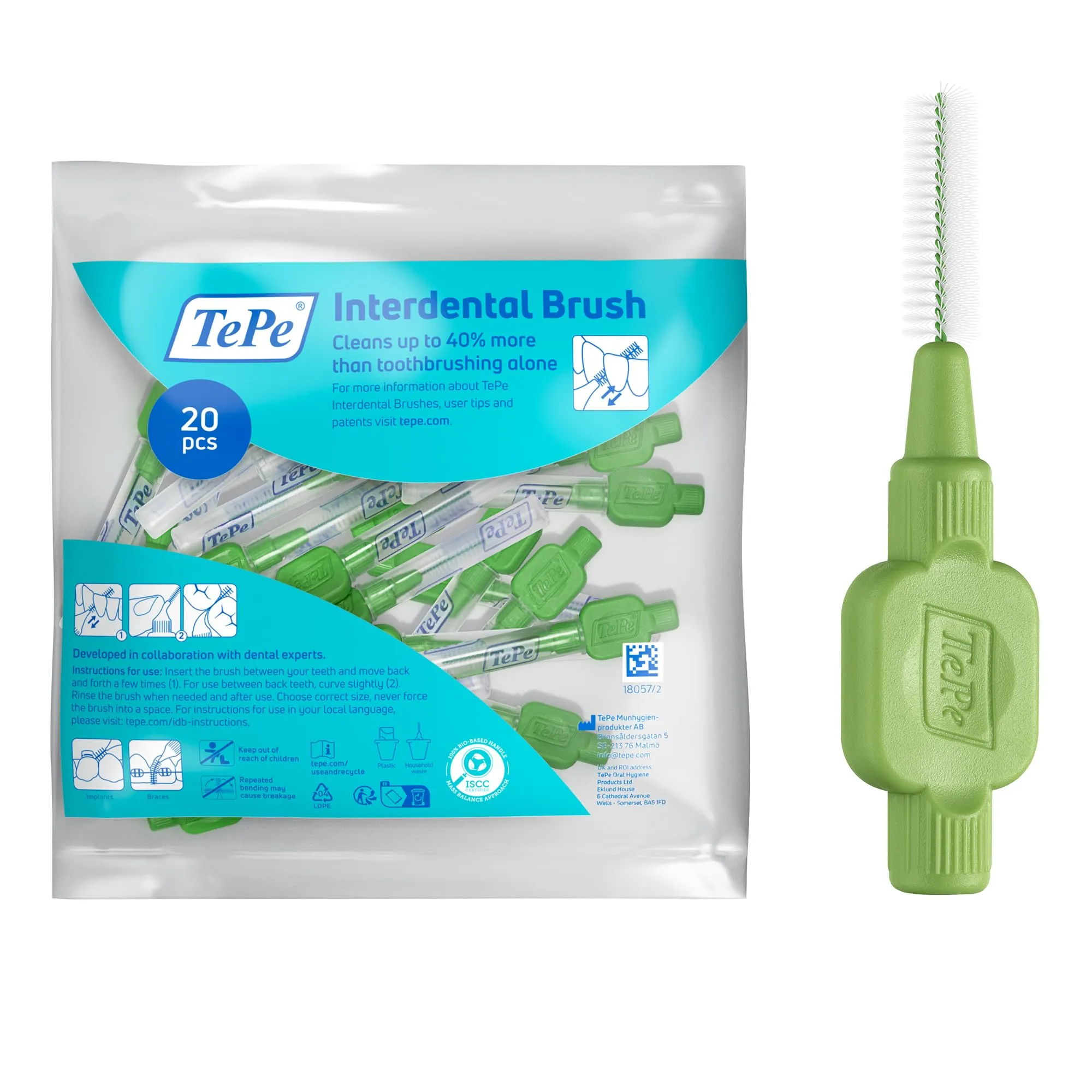 Scovolino TePe, Original, Verde, 0.8 mm/ISO 5, 20pz