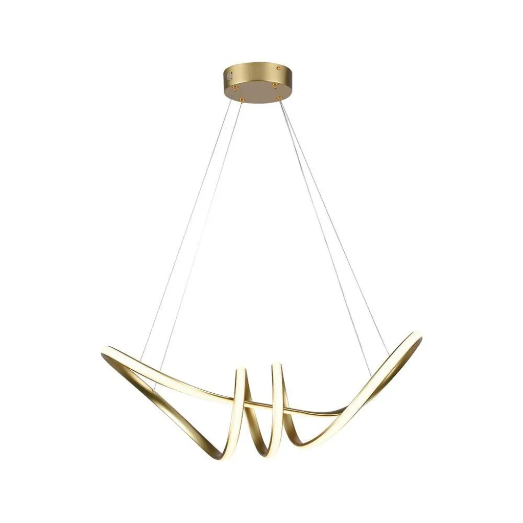 V-TAC Lampadario LED a Sospensione 24W in Metallo dal Design Moderno 72*30cm Coloro Champagne 3000K