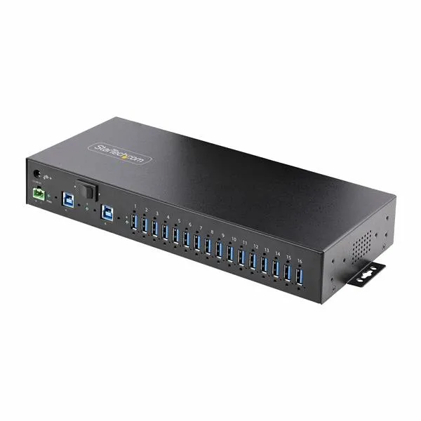 Startech Hub/Switch USB 3.0 Industriale A 16 Porte 5Gbps In Metallo S5G16AINDS-USB-A-HUB