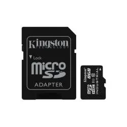 Kingston 8GB Microsdhc Industrial C10 A1 Pslc Card + Sd Adapter SDCIT2/8GB