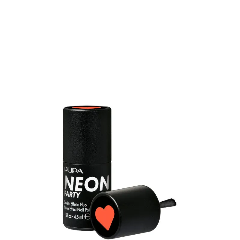 Pupa Smalto Effetto Fluo Neon Party - N.600 - MIAMI BEACH CORAL